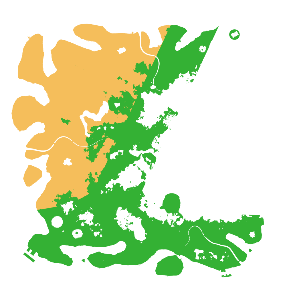 Biome Rust Map: Procedural Map, Size: 4500, Seed: 1232645