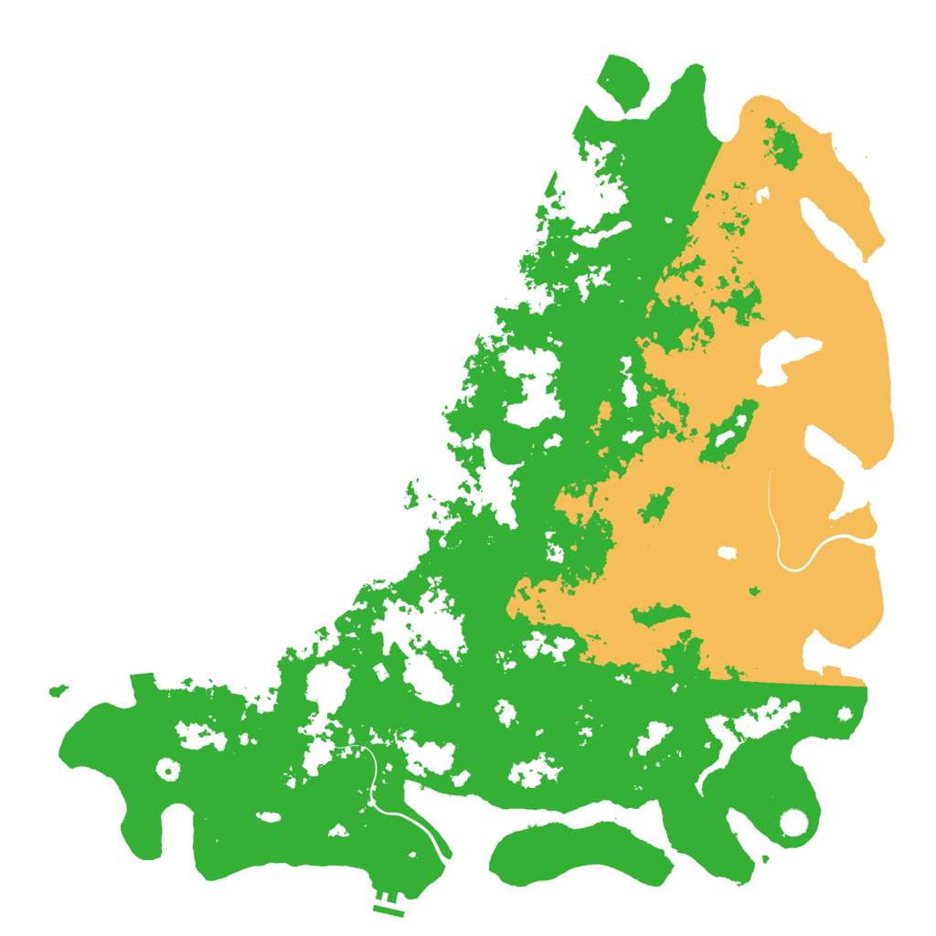 Biome Rust Map: Procedural Map, Size: 6000, Seed: 10758777