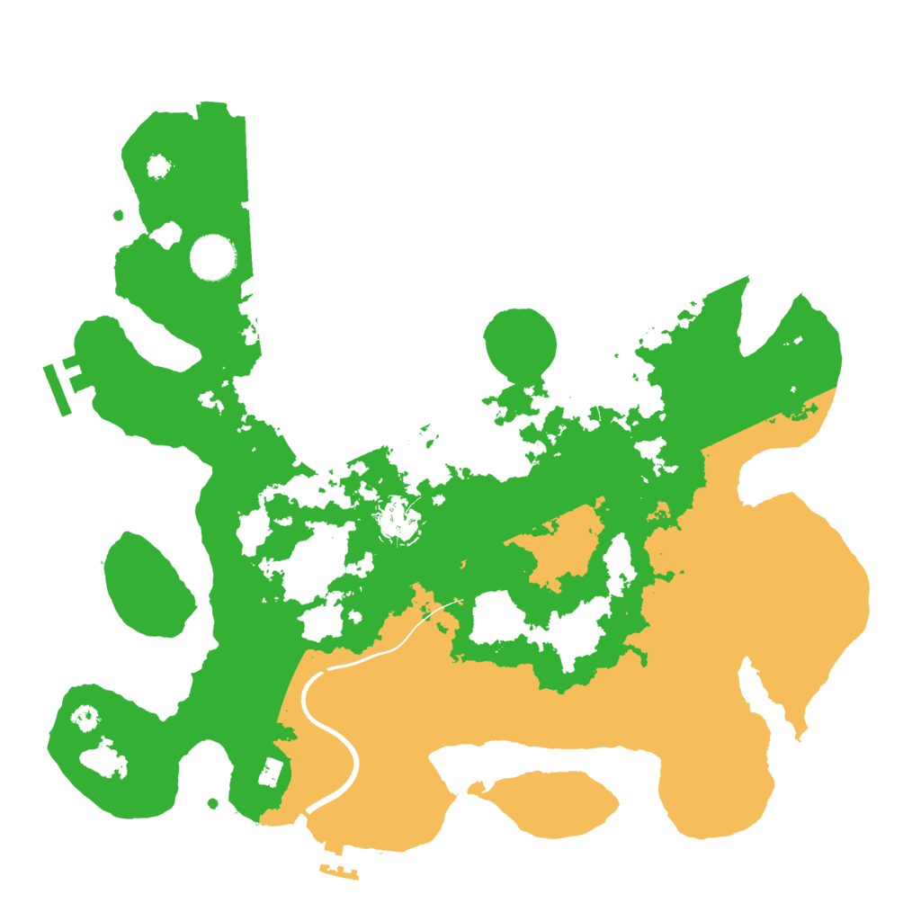Biome Rust Map: Procedural Map, Size: 3500, Seed: 1115047912