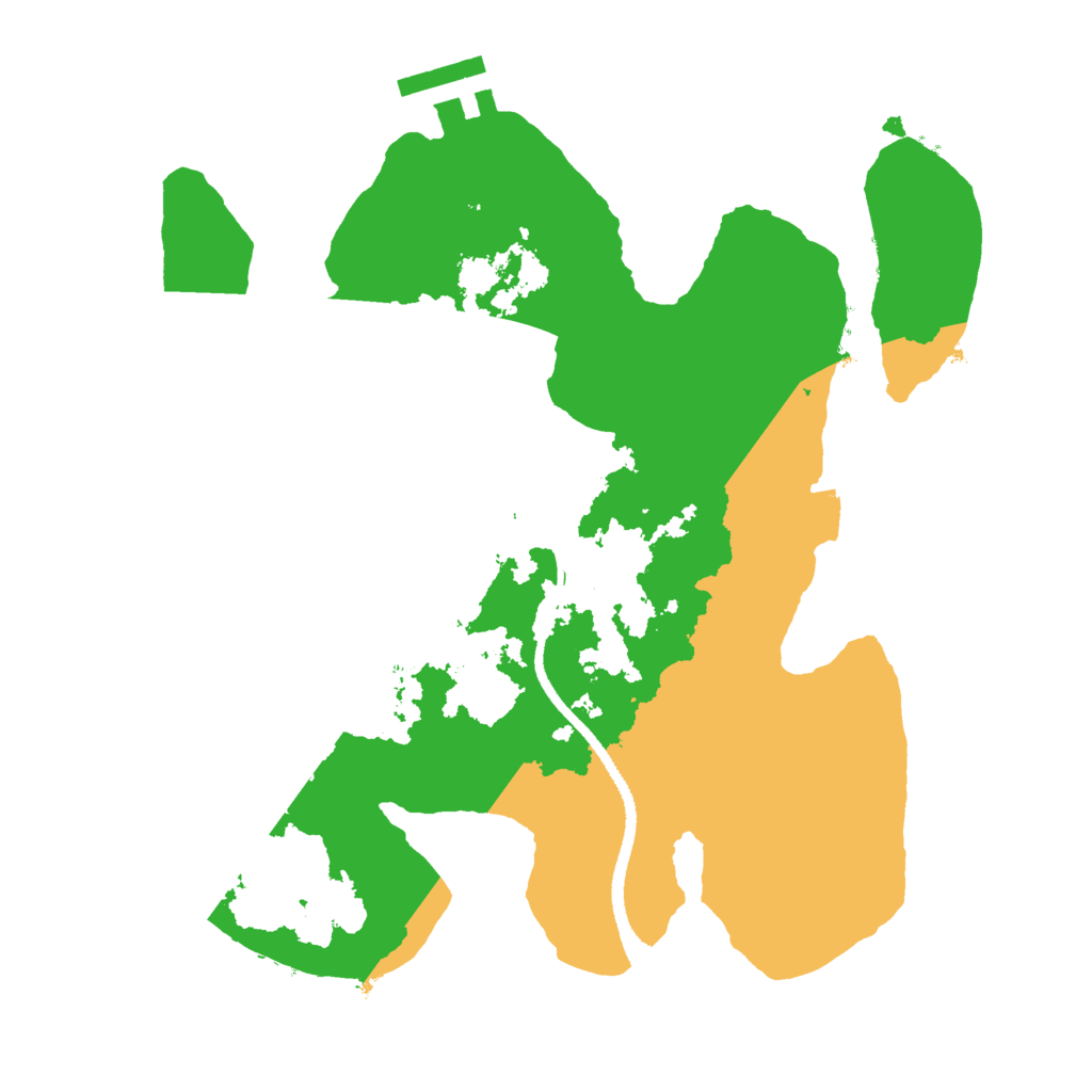 Biome Rust Map: Procedural Map, Size: 2500, Seed: 1113103221
