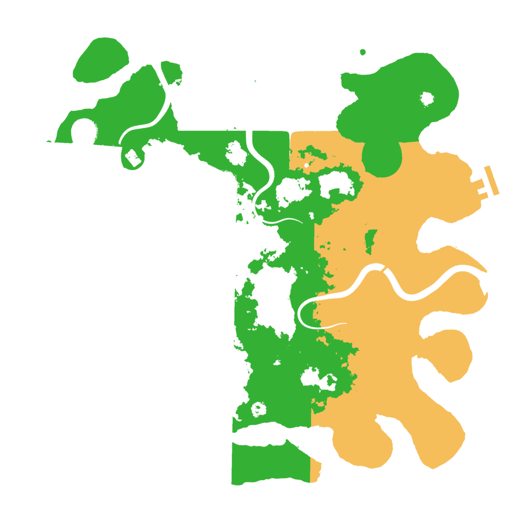 Biome Rust Map: Procedural Map, Size: 3500, Seed: 105662719