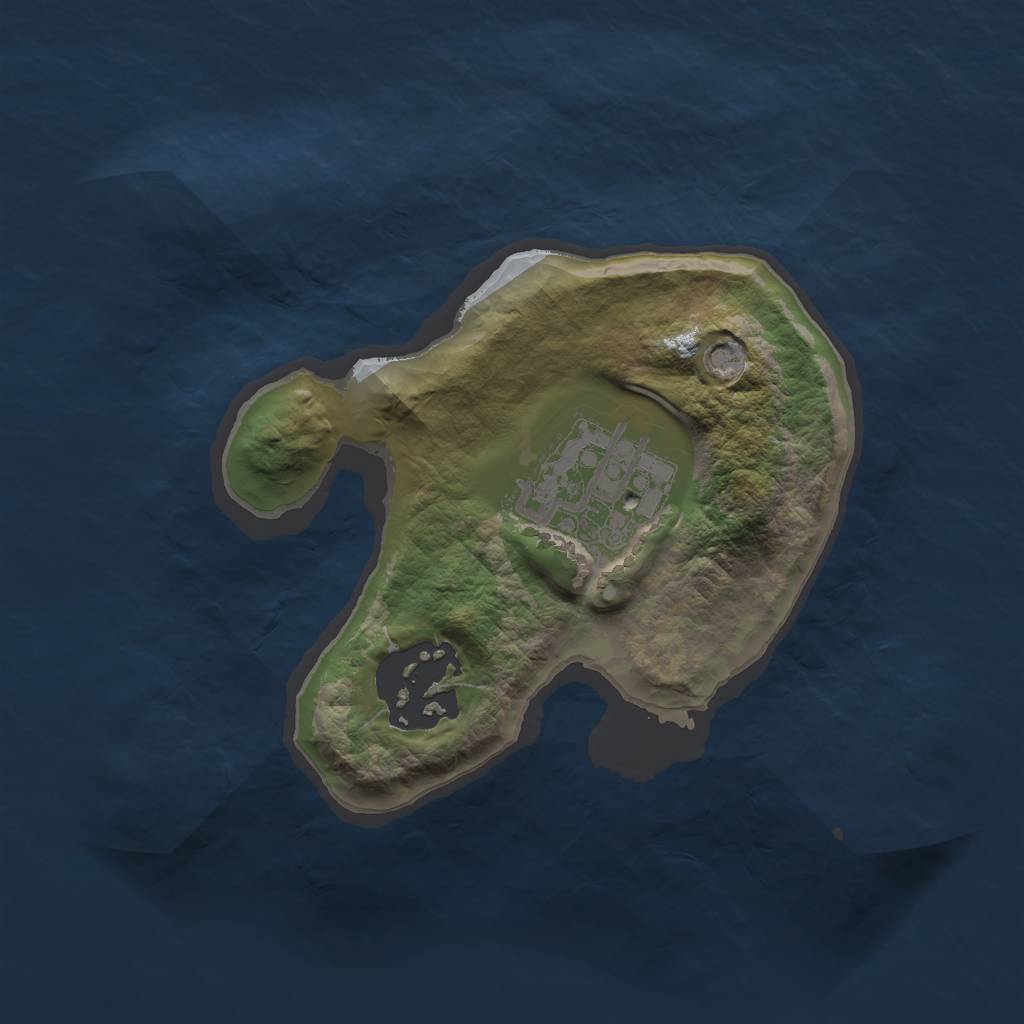 Rust Map: Barren, Size: 1700, Seed: 23452, 4 Monuments
