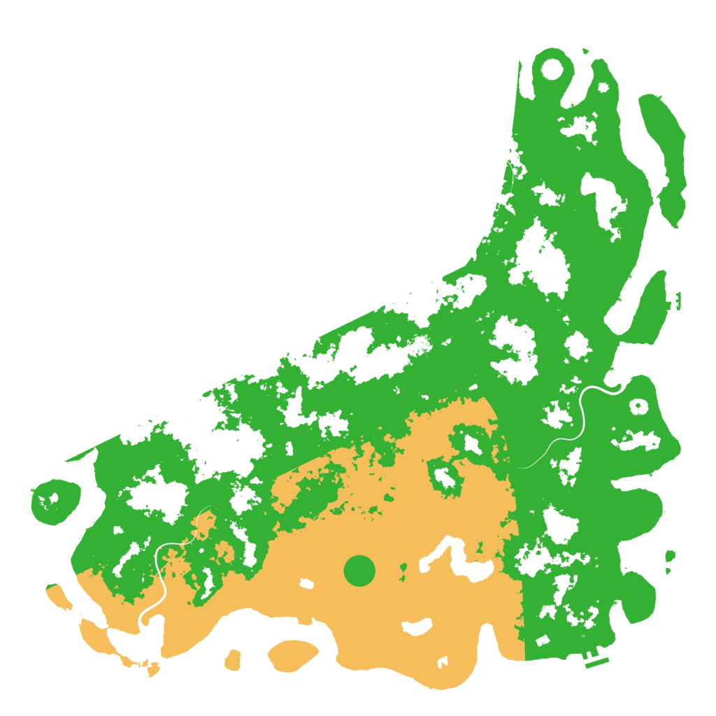 Biome Rust Map: Procedural Map, Size: 6000, Seed: 55157722
