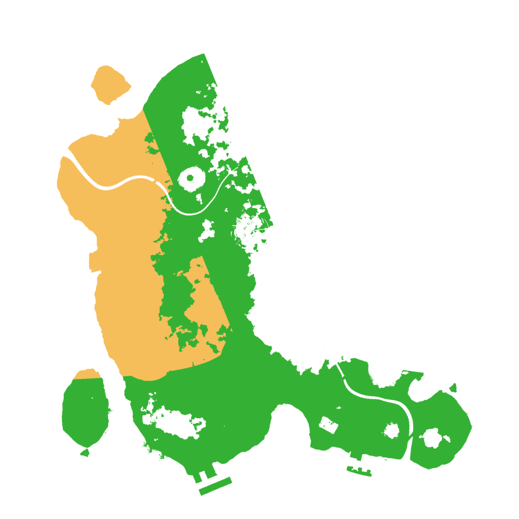 Biome Rust Map: Procedural Map, Size: 3100, Seed: 421345