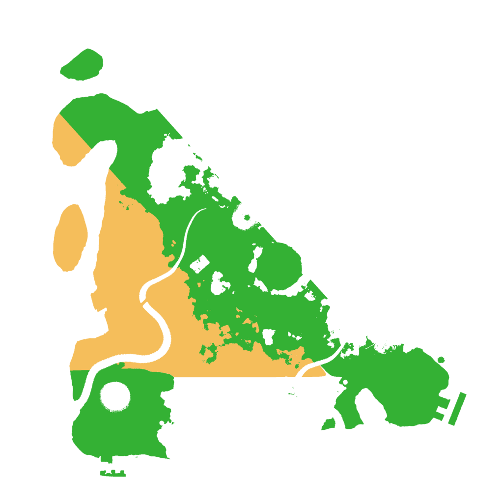 Biome Rust Map: Procedural Map, Size: 3000, Seed: 27583