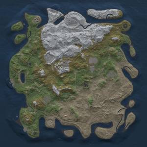 Thumbnail Rust Map: Procedural Map, Size: 4500, Seed: 55786120, 19 Monuments