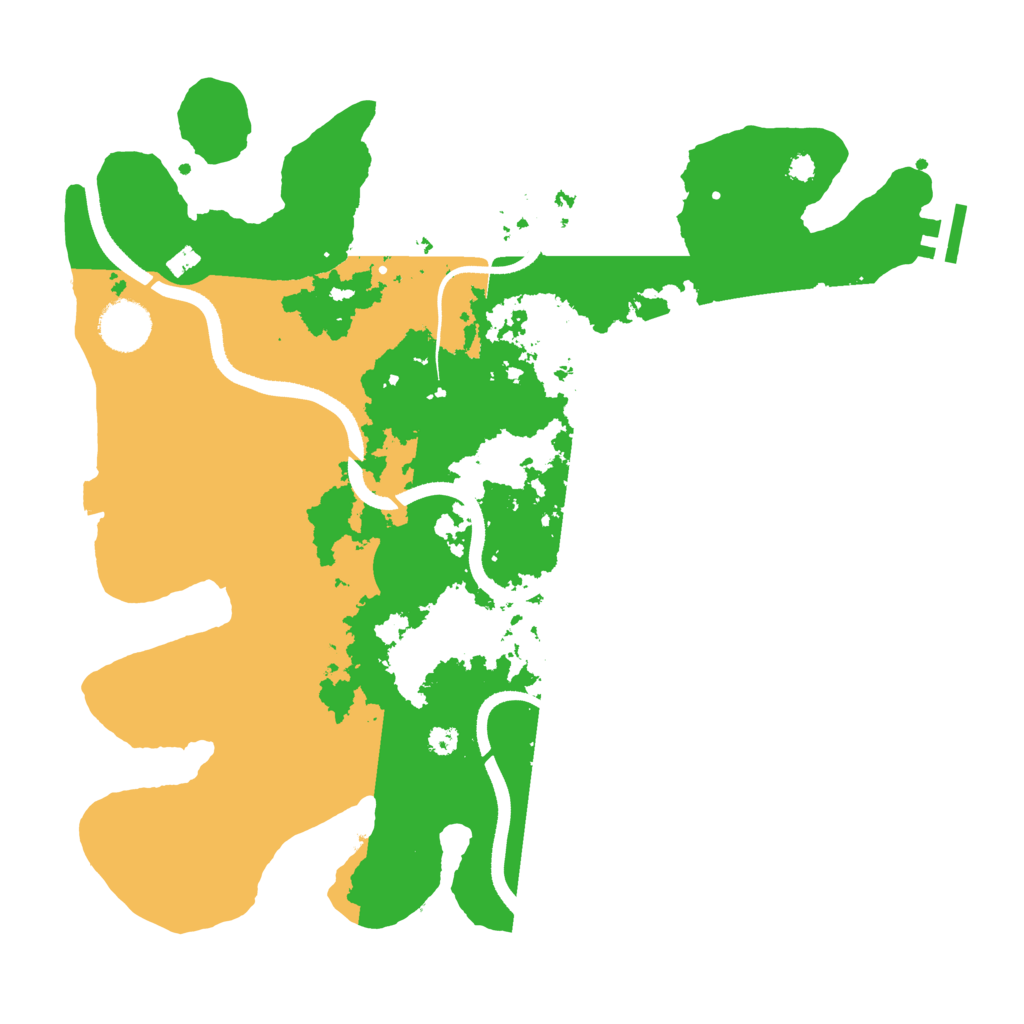 Biome Rust Map: Procedural Map, Size: 3500, Seed: 669606116