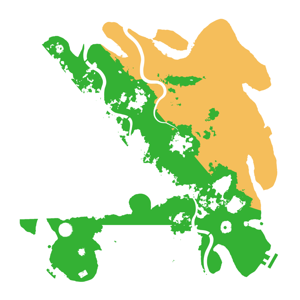 Biome Rust Map: Procedural Map, Size: 3800, Seed: 58629165