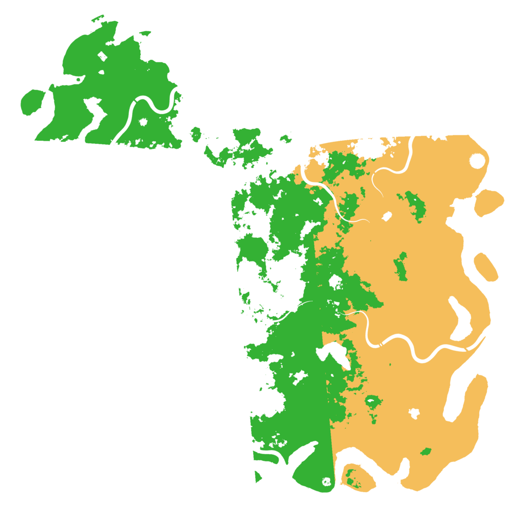Biome Rust Map: Procedural Map, Size: 6000, Seed: 3816342