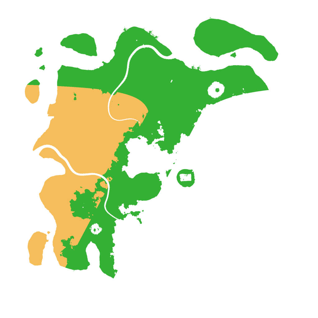 Biome Rust Map: Procedural Map, Size: 3000, Seed: 54980662
