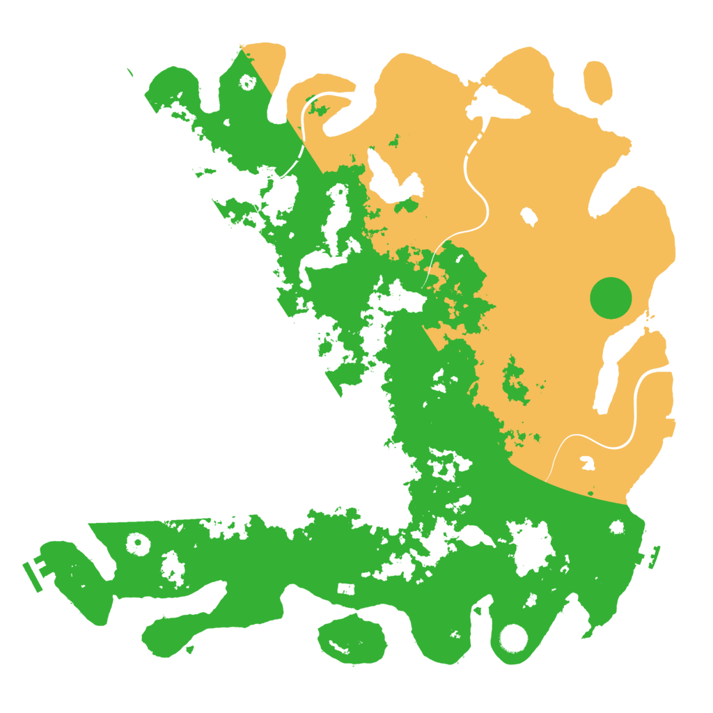 Biome Rust Map: Procedural Map, Size: 4500, Seed: 370990175