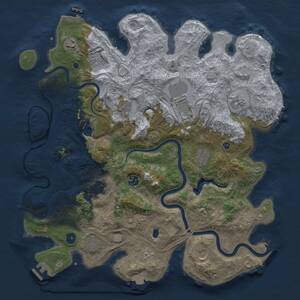 Thumbnail Rust Map: Procedural Map, Size: 4250, Seed: 925655683, 17 Monuments
