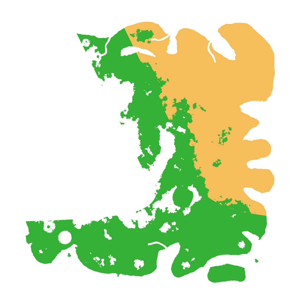 Biome Rust Map: Procedural Map, Size: 3993, Seed: 123456