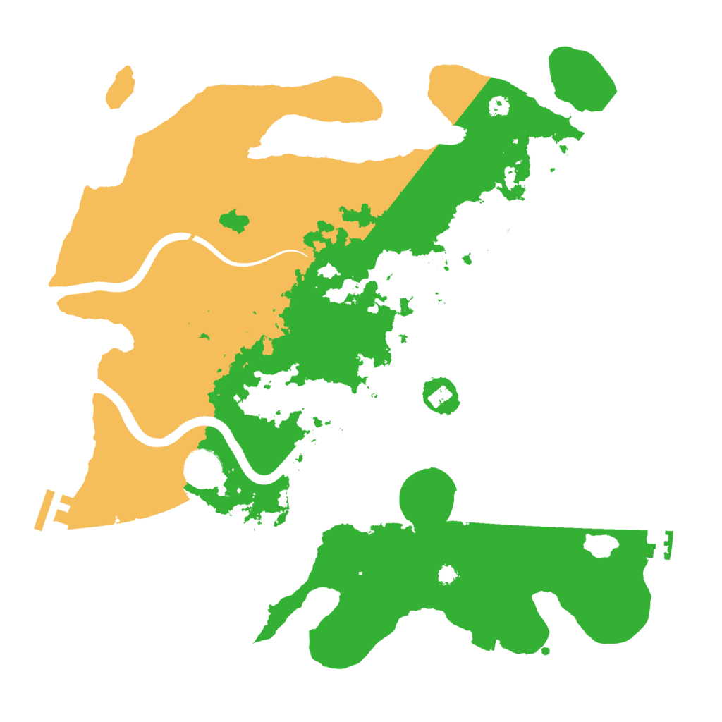Biome Rust Map: Procedural Map, Size: 3500, Seed: 260933548
