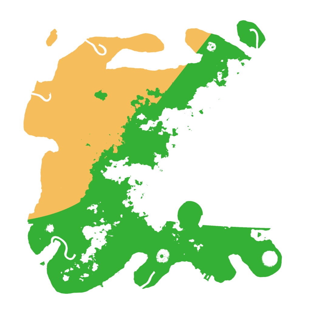 Biome Rust Map: Procedural Map, Size: 3500, Seed: 260933548