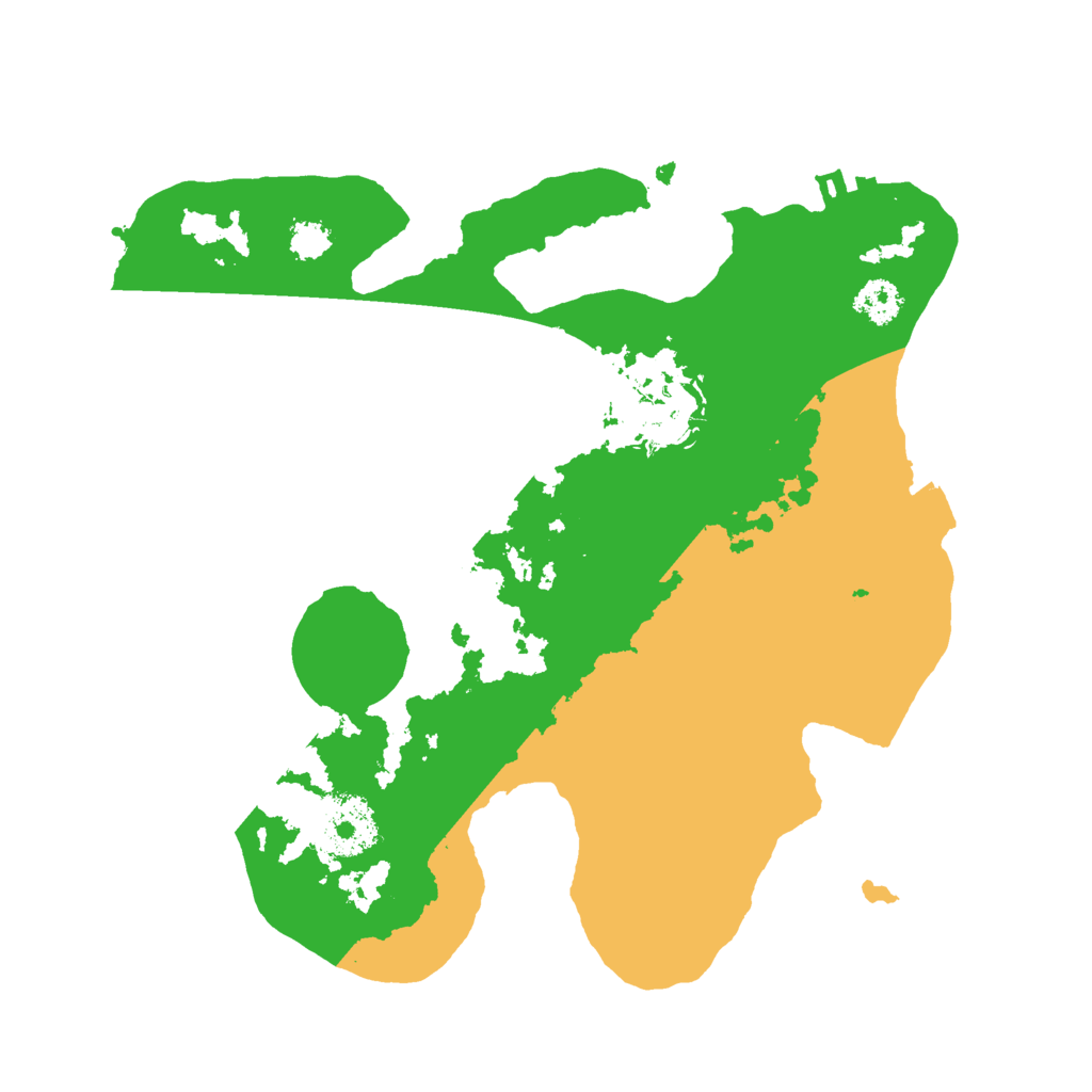 Biome Rust Map: Procedural Map, Size: 2500, Seed: 1521479294