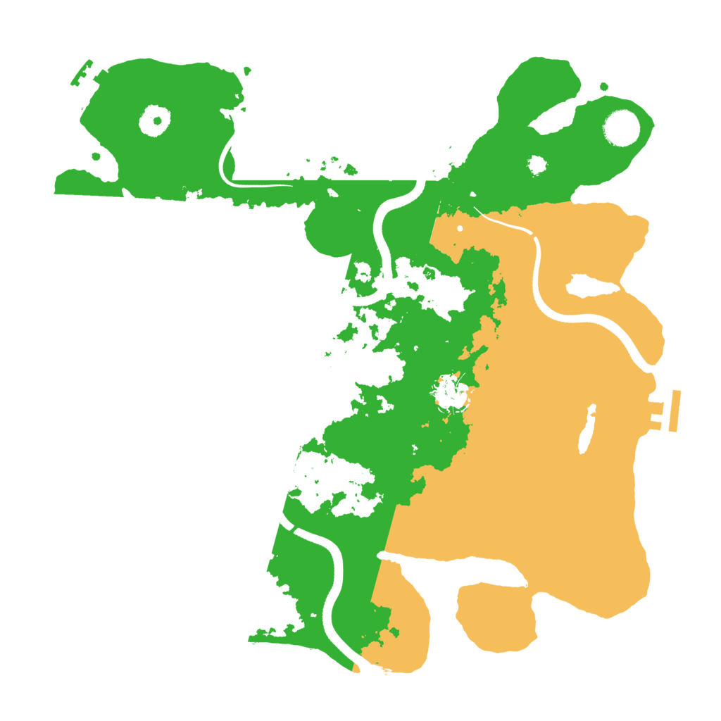 Biome Rust Map: Procedural Map, Size: 3500, Seed: 8758758