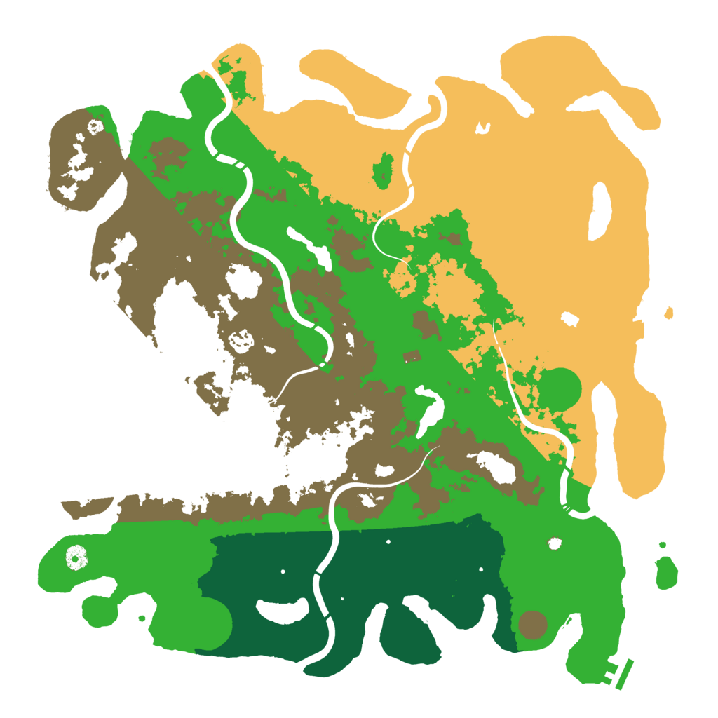 Biome Rust Map: Procedural Map, Size: 4500, Seed: 88923159