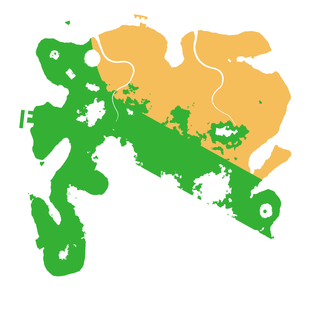 Biome Rust Map: Procedural Map, Size: 3500, Seed: 9758452
