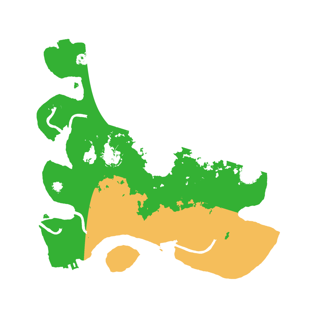 Biome Rust Map: Procedural Map, Size: 2808, Seed: 13825