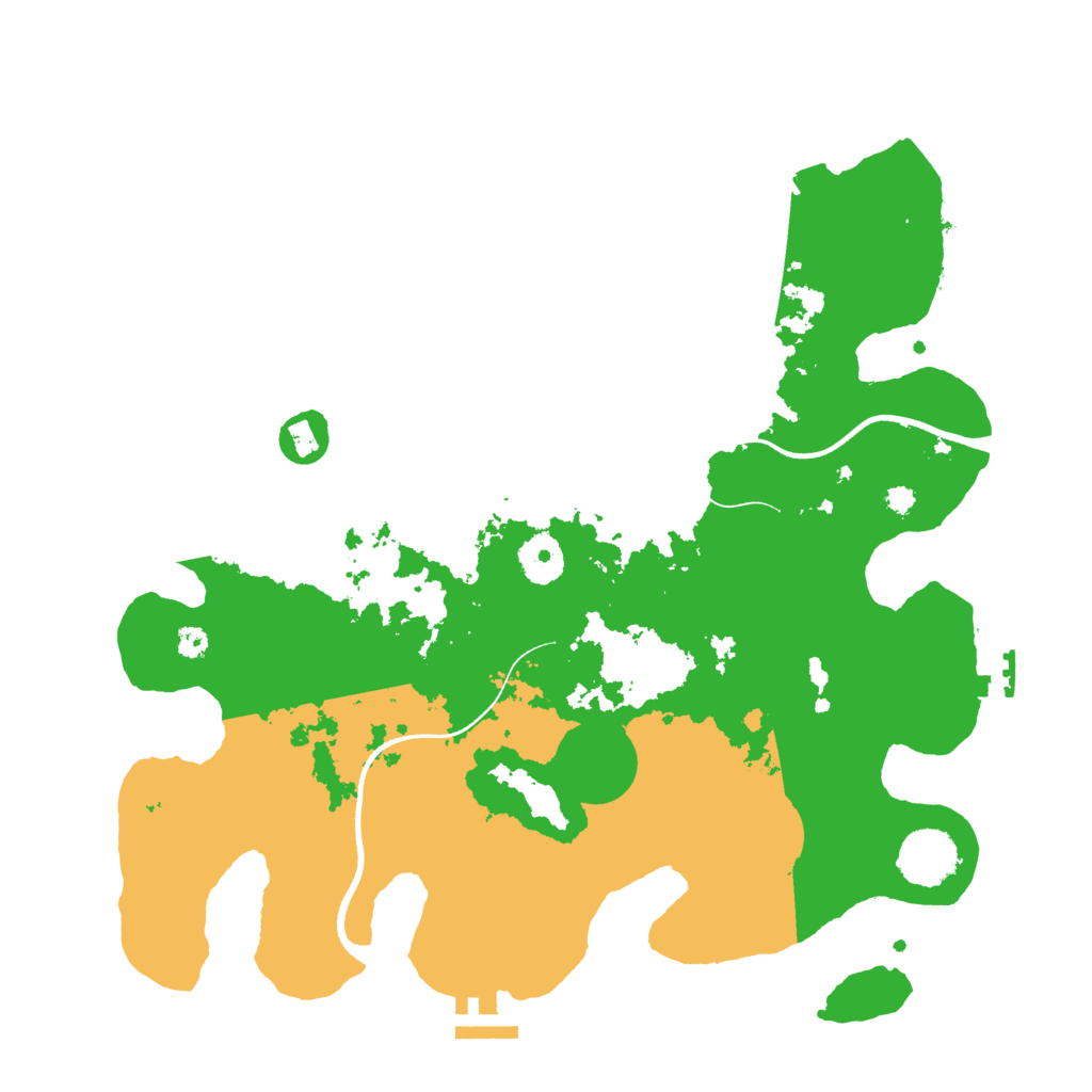 Biome Rust Map: Procedural Map, Size: 3500, Seed: 2039325125