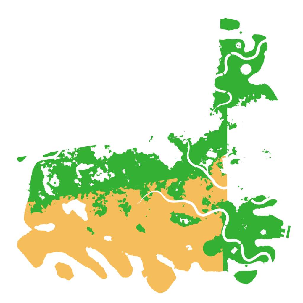 Biome Rust Map: Procedural Map, Size: 5000, Seed: 5241975