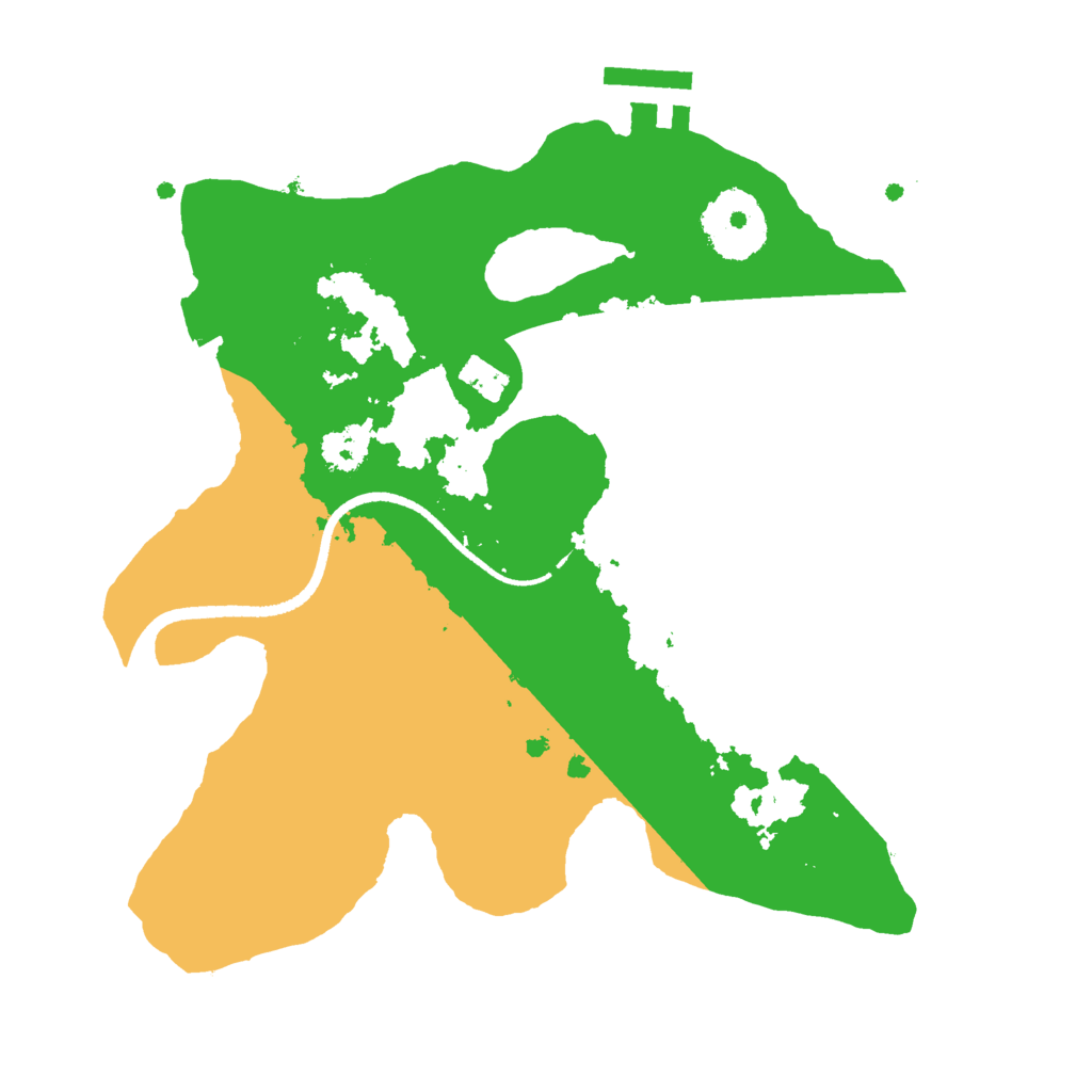 Biome Rust Map: Procedural Map, Size: 2500, Seed: 538711615