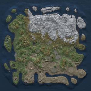 Thumbnail Rust Map: Procedural Map, Size: 4500, Seed: 8676961, 19 Monuments