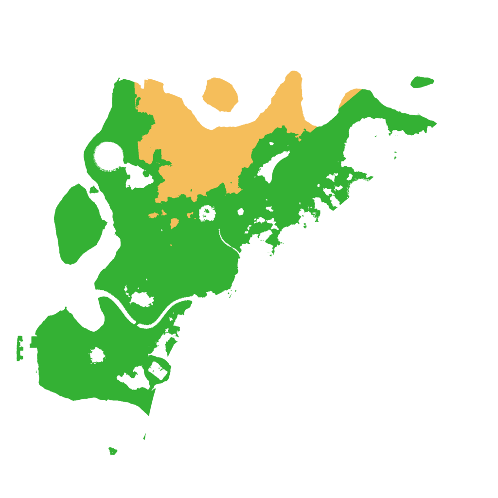 Biome Rust Map: Procedural Map, Size: 3000, Seed: 521614641
