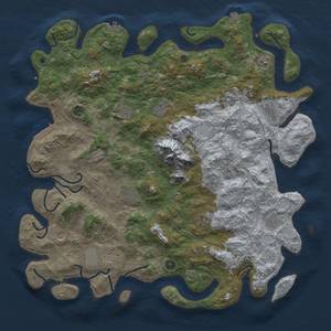 Thumbnail Rust Map: Procedural Map, Size: 5000, Seed: 3510293, 19 Monuments