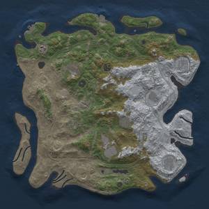 Thumbnail Rust Map: Procedural Map, Size: 4250, Seed: 1392057606, 19 Monuments