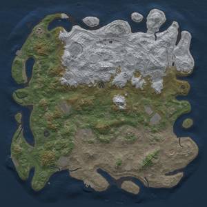 Thumbnail Rust Map: Procedural Map, Size: 4800, Seed: 1836820091, 19 Monuments