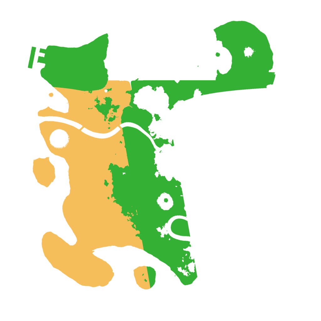 Biome Rust Map: Procedural Map, Size: 3000, Seed: 1216236327