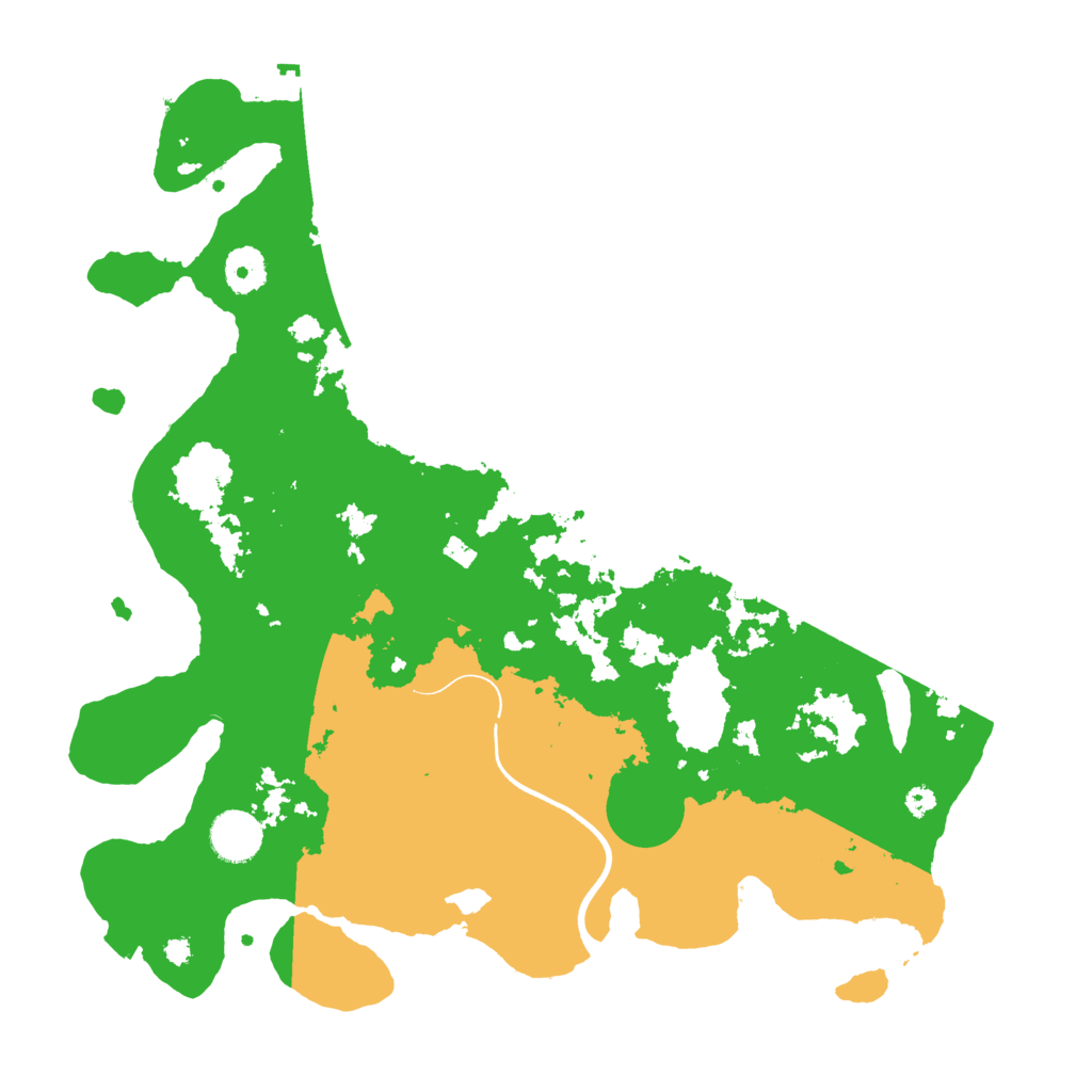 Biome Rust Map: Procedural Map, Size: 3700, Seed: 90987