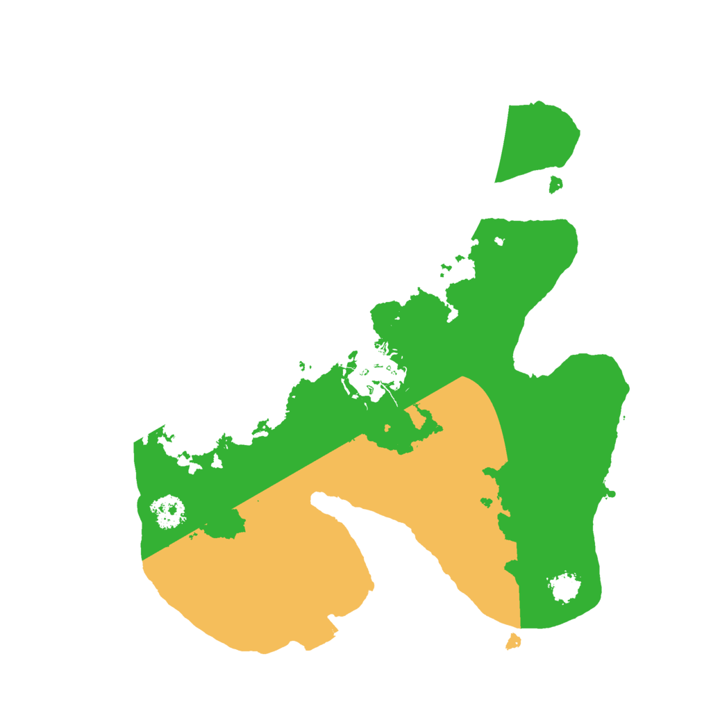 Biome Rust Map: Procedural Map, Size: 2200, Seed: 1762383494