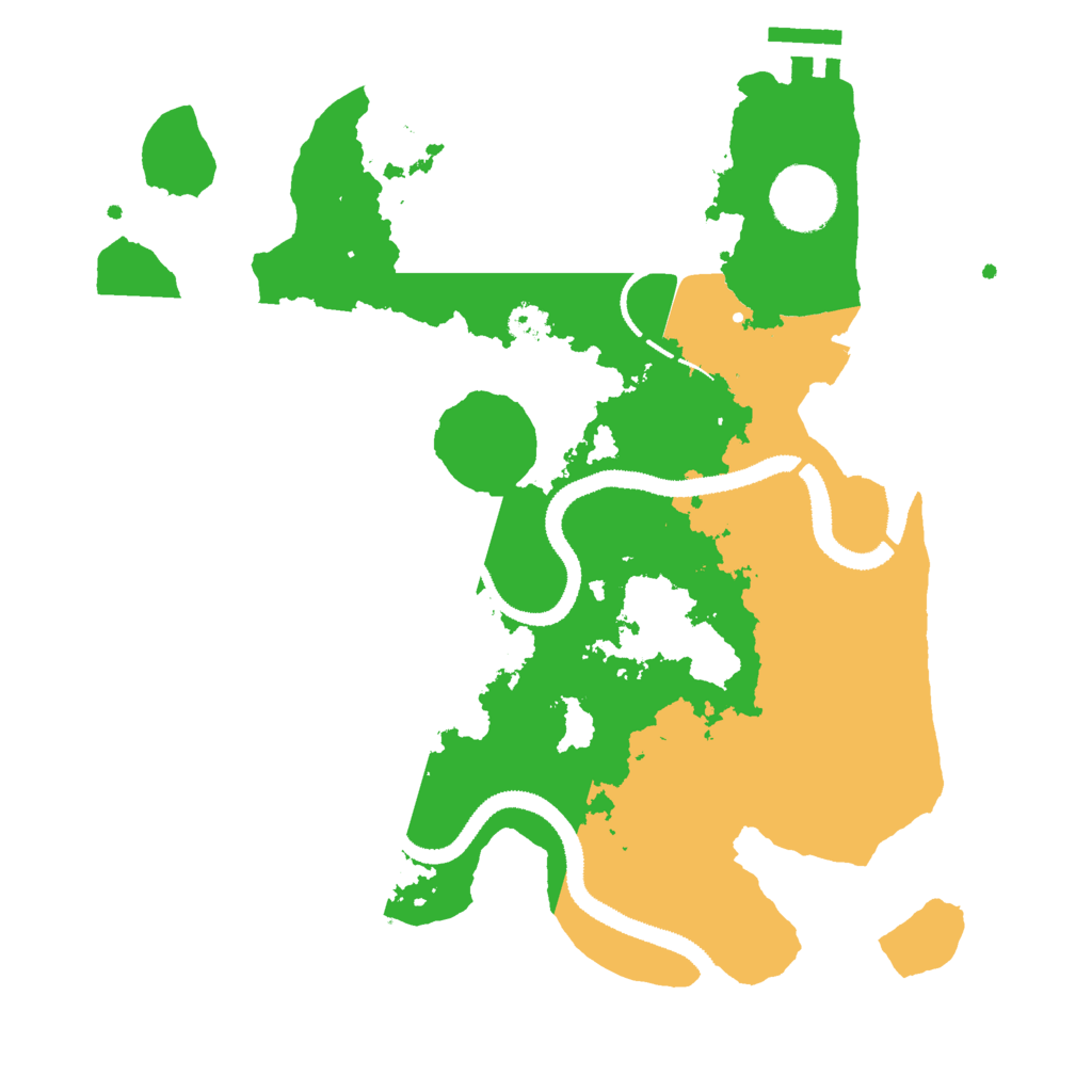 Biome Rust Map: Procedural Map, Size: 3000, Seed: 8926513