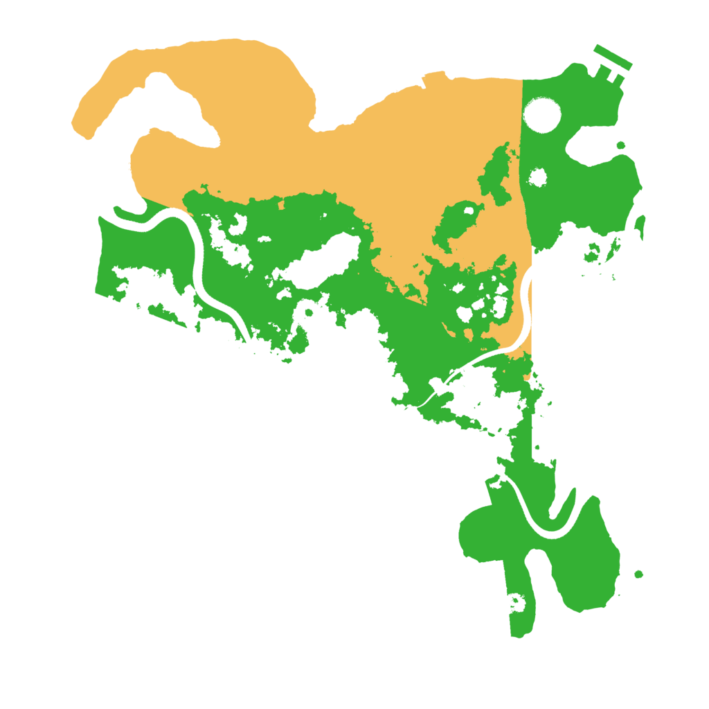 Biome Rust Map: Procedural Map, Size: 3500, Seed: 1756220090