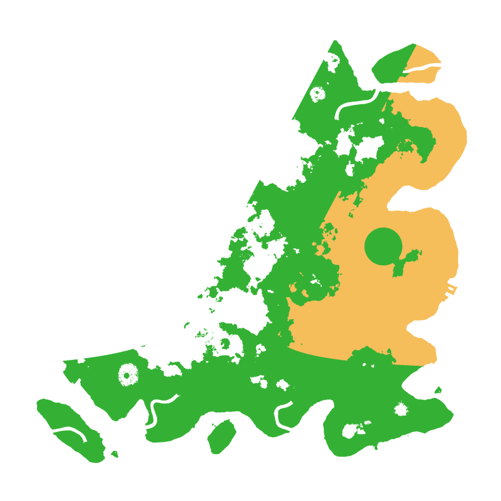 Biome Rust Map: Procedural Map, Size: 3500, Seed: 2055763630