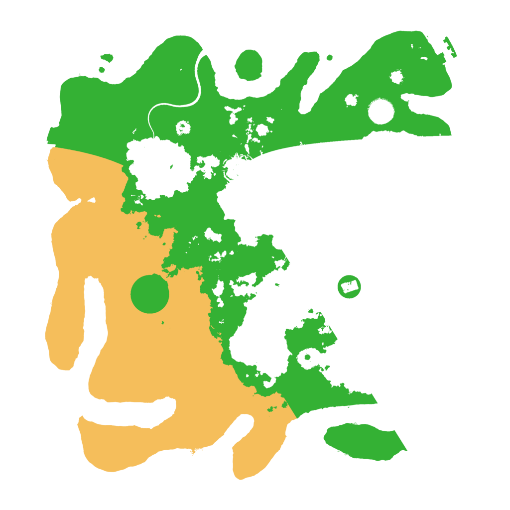 Biome Rust Map: Procedural Map, Size: 3500, Seed: 109388629