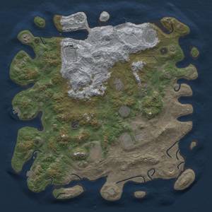 Thumbnail Rust Map: Procedural Map, Size: 4500, Seed: 2029514600, 19 Monuments