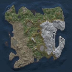 Thumbnail Rust Map: Procedural Map, Size: 3500, Seed: 791631034, 16 Monuments