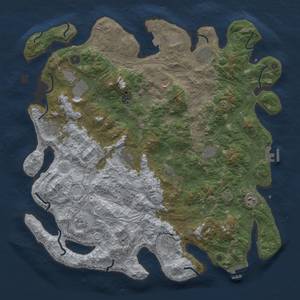 Thumbnail Rust Map: Procedural Map, Size: 4750, Seed: 101, 19 Monuments