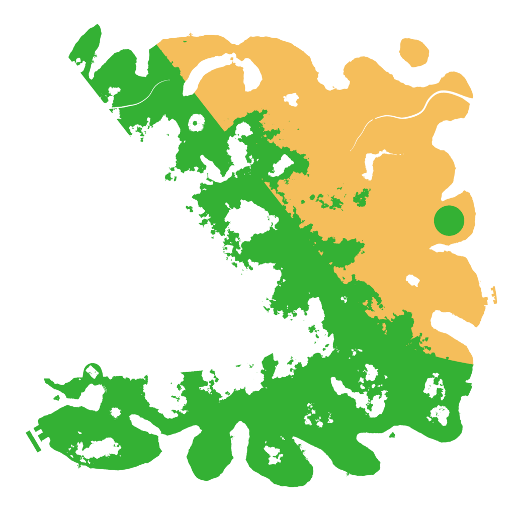 Biome Rust Map: Procedural Map, Size: 4500, Seed: 2132580260