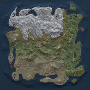 Thumbnail Rust Map: Procedural Map, Size: 4250, Seed: 861838600, 18 Monuments