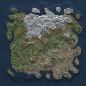 Thumbnail Rust Map: Procedural Map, Size: 4250, Seed: 875478978, 17 Monuments