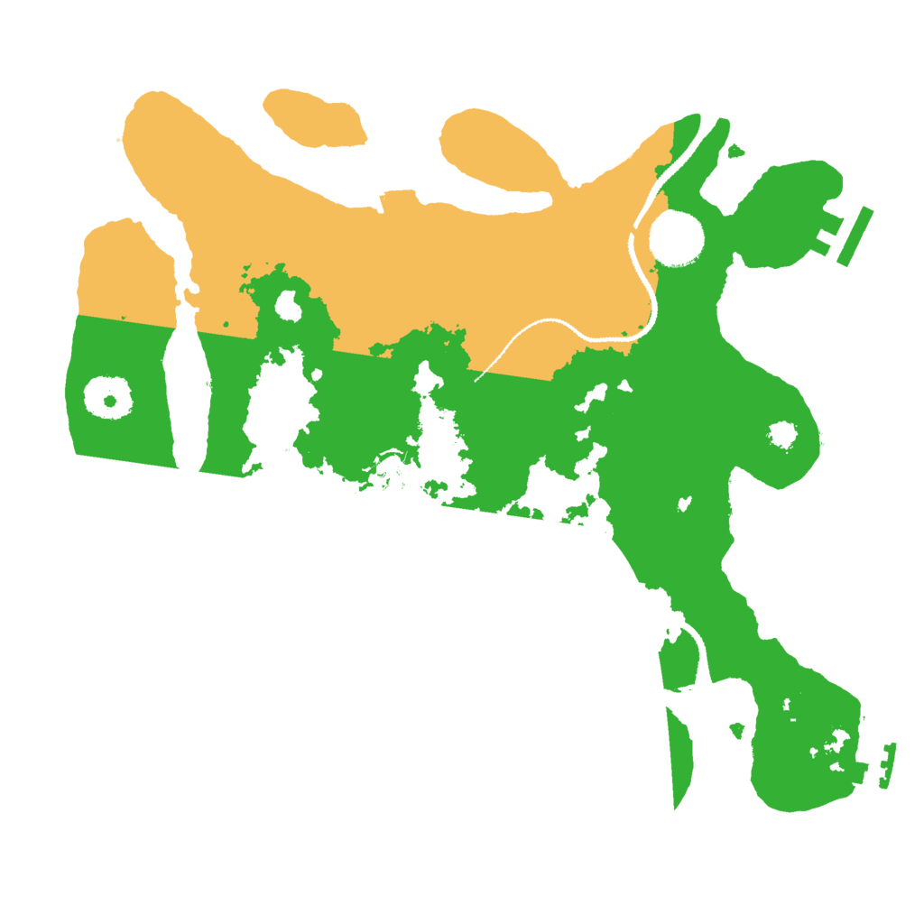 Biome Rust Map: Procedural Map, Size: 3000, Seed: 22083