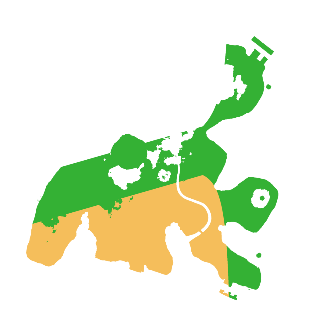Biome Rust Map: Procedural Map, Size: 2500, Seed: 1404178762