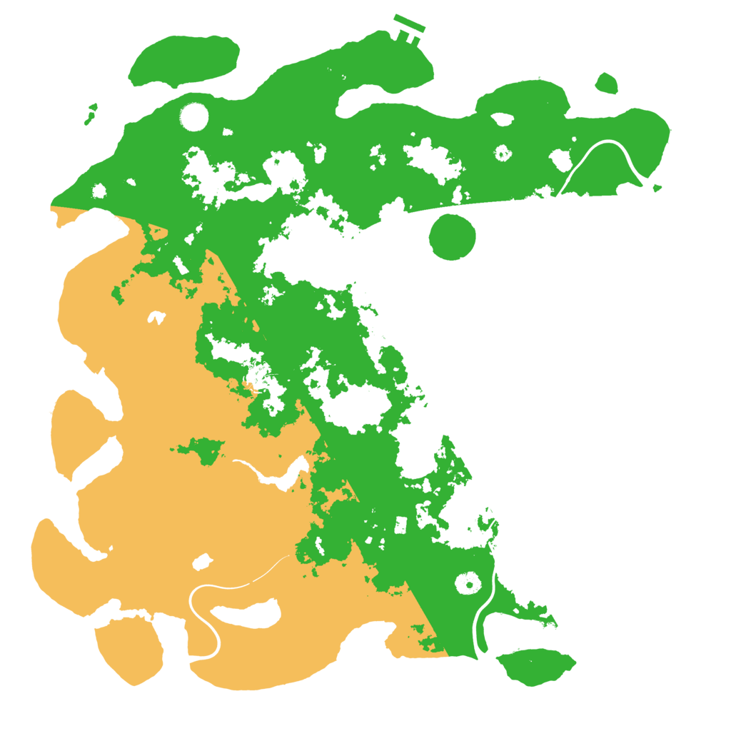 Biome Rust Map: Procedural Map, Size: 4500, Seed: 1086974461