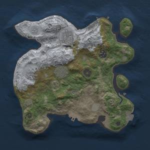 Thumbnail Rust Map: Procedural Map, Size: 2700, Seed: 38661795, 12 Monuments