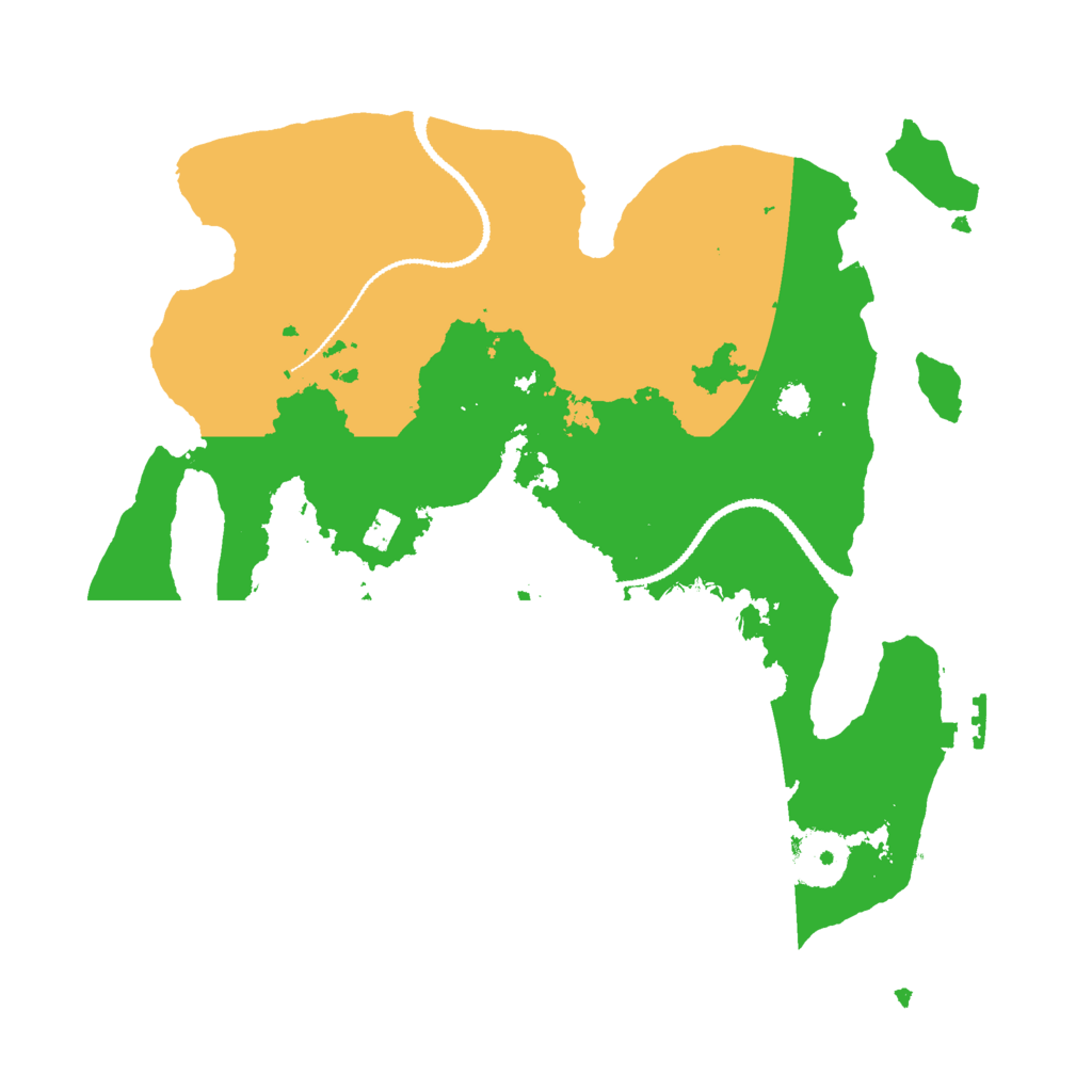 Biome Rust Map: Procedural Map, Size: 3000, Seed: 1283426325